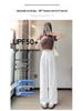 2026 Summer Women's High-Waisted Linen Wide-Leg Pants - Ice Silk Cotton Blend, Lightweight and Casual.