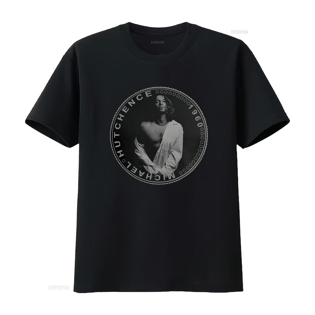 Michael Hutchence Z Inxs Cool Tričko S Potiskem Mincí Vintage Styl vintage Vyprané Měkké designové oblečení streetwear móda