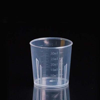 100pcs 30ml Plastic Measuring Cup Graduated Mixing Cup Liquid Container Epoxy Resin Silicone Making Tool Clear Reusable