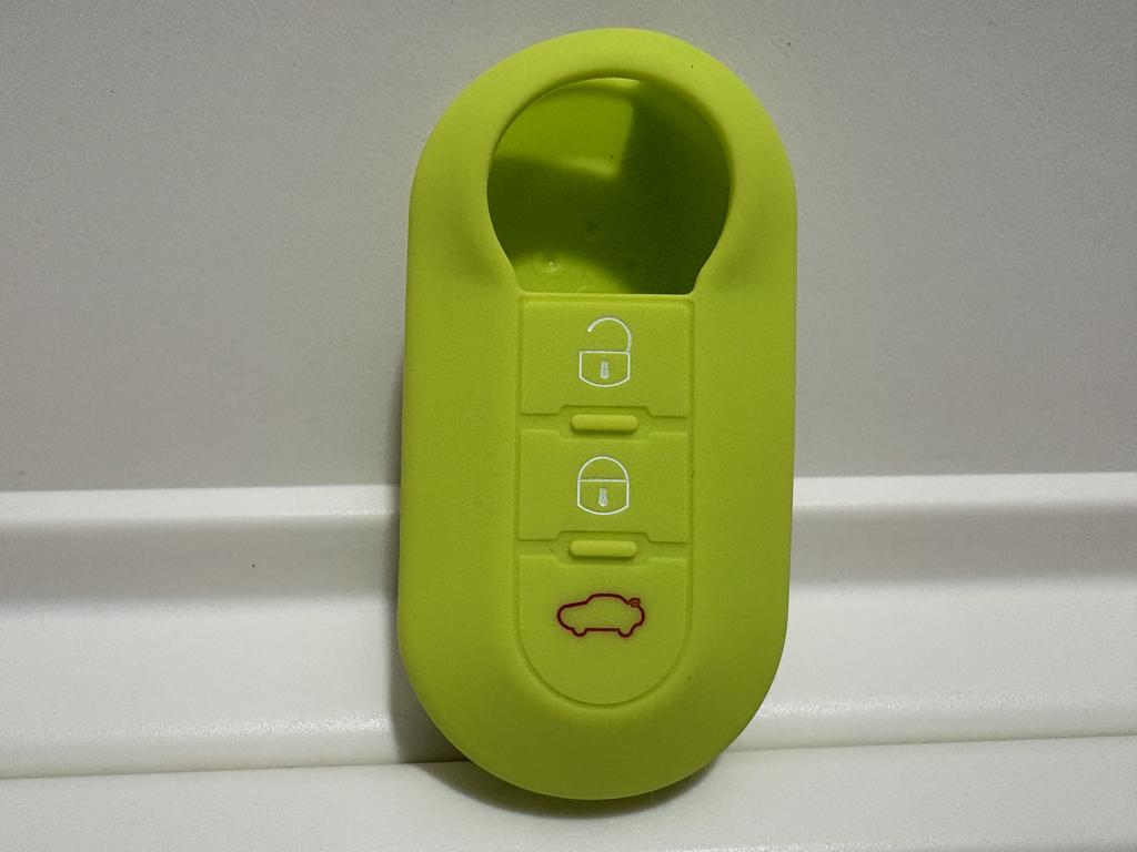 1Pc New Silicone Case For Fiat 500 Panda Doblo Bravo Stilo Flip Remote 3 Button Shell