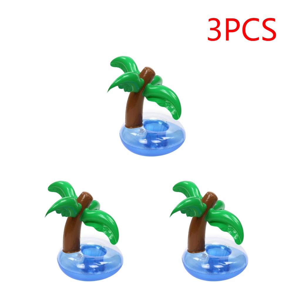3/5PCS Floating Inflatable Cup Holder Coconut Tree Beverage Coasters Swimming Pool Beach Party Supplies Inflatable Toys Outdoor