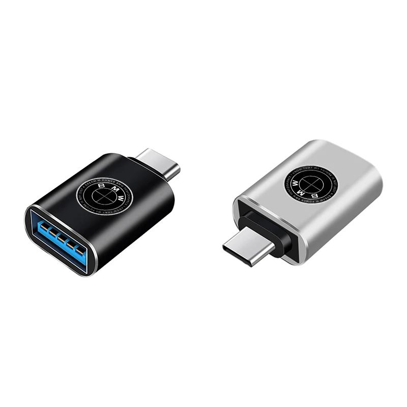 

New USB 3.0 Type-C Car Data Adapter Type C 10A OTG USB C Male To USB For BMW E46 E39 E90 E36 F30 F10 E34 E30 F20 E92 M3 M4 X5 X6 Black