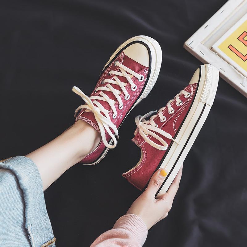 Casual versatile new little white canvas shoes female spring and summer students ulzzang board shoes Ryan