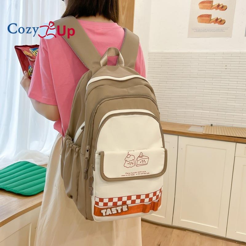 Милый рюкзак для девочек контрастного цвета — фото 5