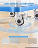 Medical Cart 110 kg Max Load Medical Trolley Cart with Cabinet, for Hospital, Clinic, Laboratory, Stable Support, with 2 Drawers, Silent Rolling