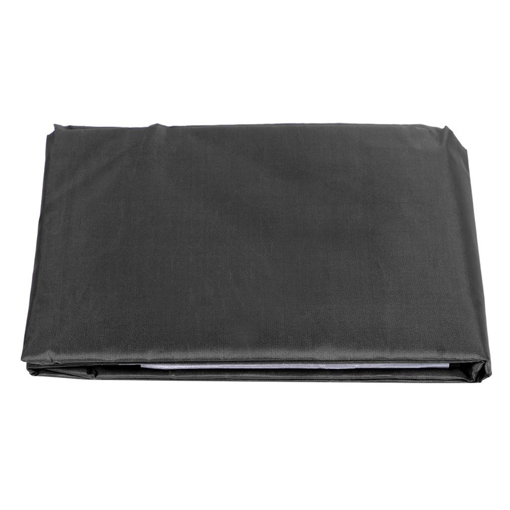 Double People Outdoor Garden Waterproof Swing Sunshade Cover Canopy Shade Cloth 142x120x18cmBlack