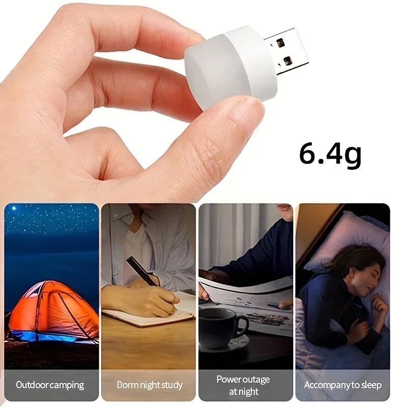 Mini 5V USB Light 1W LED Lamp Eye Protection Reading Lamp Mobile Power Charging Book Lamps Night Lighting