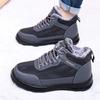Men's Fleece Warm Snow Boots, Men's Casual and Comfortable Soft-soled Anti-slip Shoes