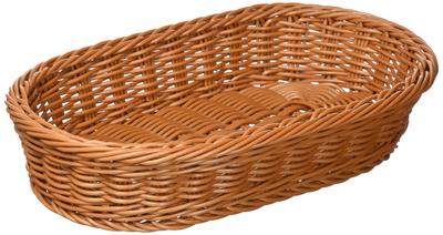 WBS1802 Resin Oval Basket, Brown, 30 Cm