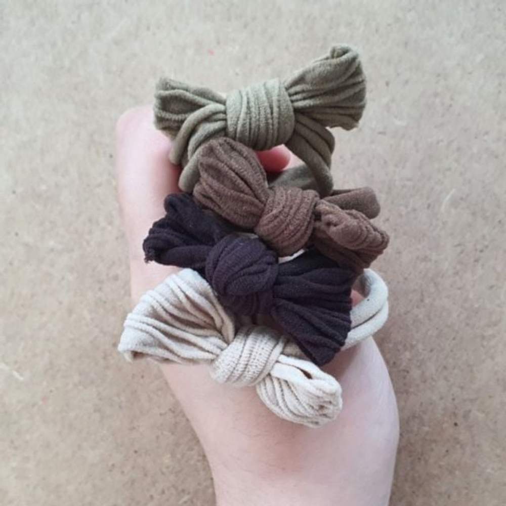 

Ежедневная резинка для волос с лентой-брауни 10 шт.