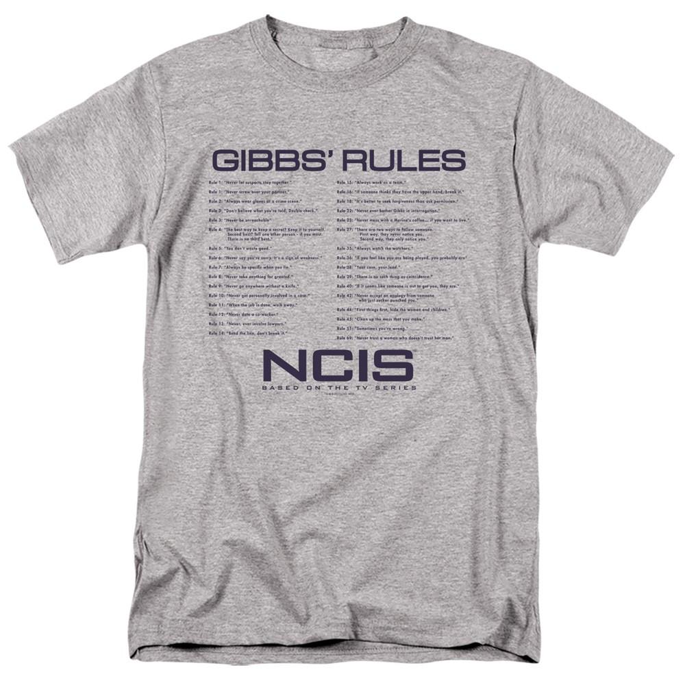 NCIS Gibbs Rules Licensed Adult T-Shirt S