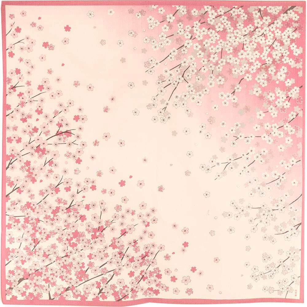 

Hama pattern large cloth Yoimachizakura pink (furoshiki 90cm)