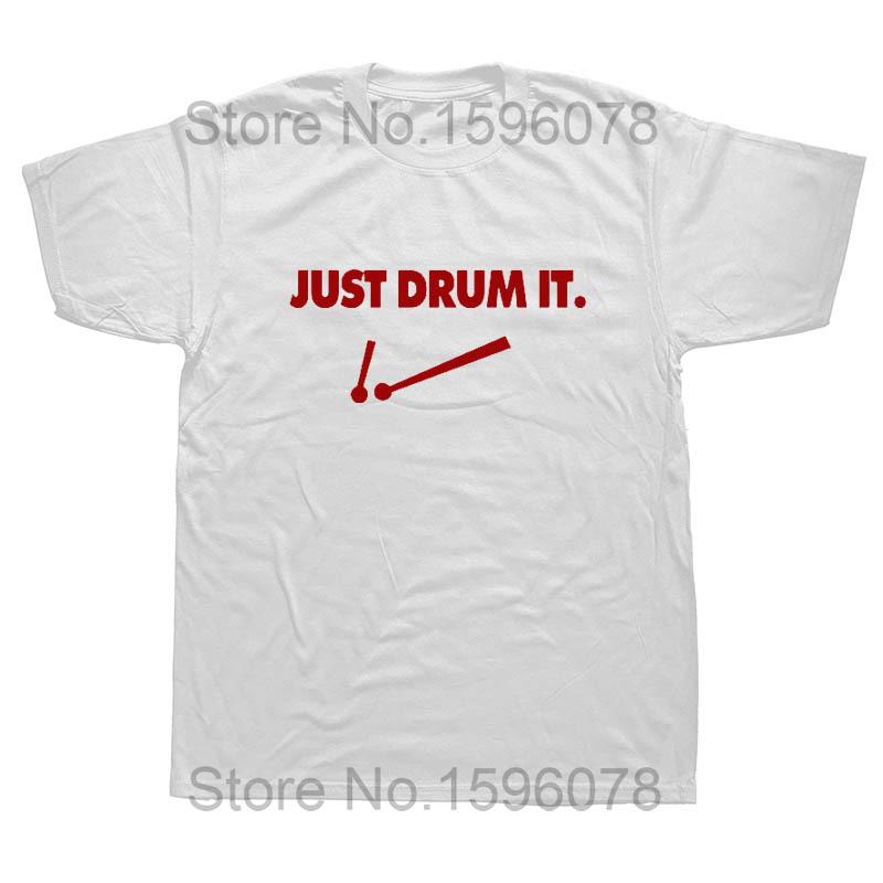 Cool Drums Drummer Rock Roll Sarcastic Funny Graphic Cotton Short Sleeve T Shirts Novelty O-Neck T-shirt