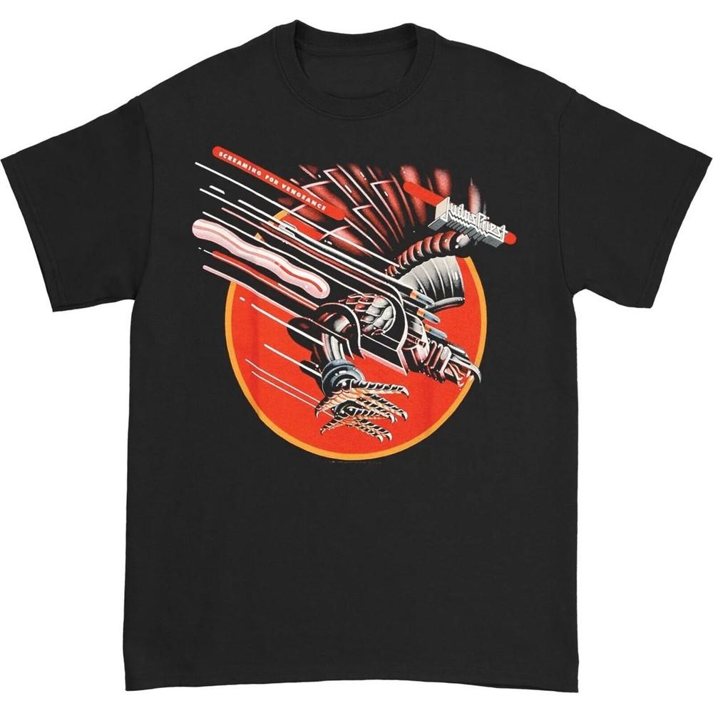 JUDAS PRIEST cd cvr SCREAMING FOR VENGEANCE Official SHIRT LRG New faith steel Unisex T-Shirt S
