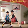 Indoor Basketball Hoop Mini Hoop with LED Light Wall Mounted Door Basketball Hoop with 2 Balls Basketball Toy for Boys