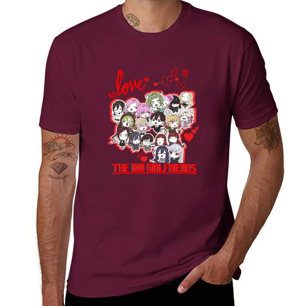 100 Girlfriends Who Really Love You kimi no Koto ga Daidaidaidaidaisuki anime arth TShirt customizeds mens workout shirts