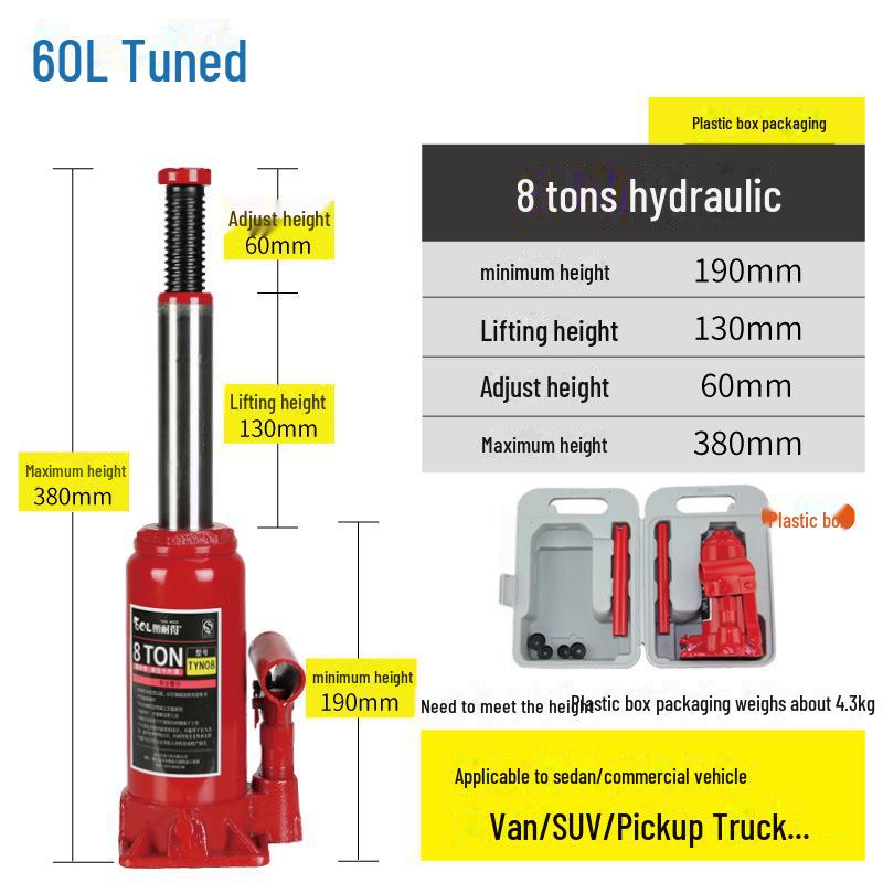 Hydraulic Car Jack for Off-Road Tire Changes (2T/3T)