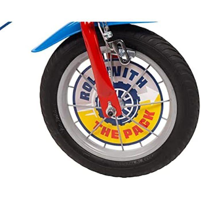 Vélo Jeunesse Unisexe Paw Patrol - Toimsa - 12 Pouces - Blanc - Freins Avant Et Arrière - Roues Gonflables