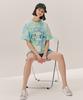 CETU Tie-Dye Logo Print T-Shirt Blue
