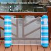 Inflatable Striped Floating Hammock with Foldable Backrest for Adults