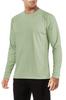 [TACVASEN] Rash Guard Long Sleeve Shirt for Men, UV Protection, Cooling Touch, UPF50+, Fitness, Sunscreen, Sportswear, Gym, Stretch, Summer, Light Gre