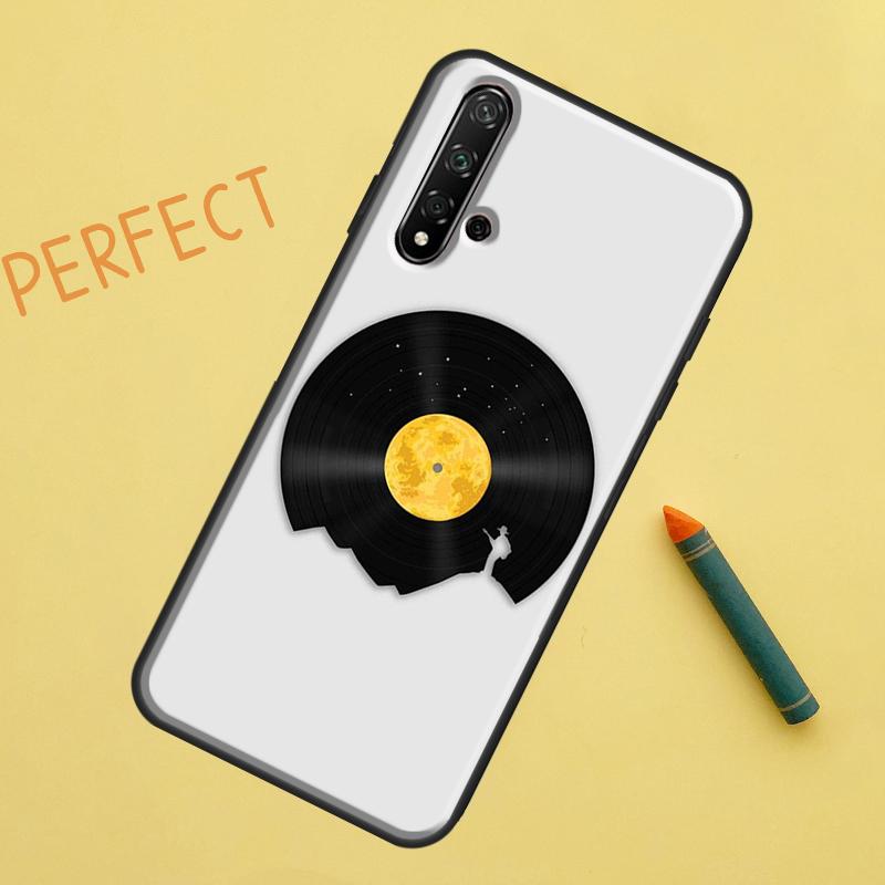 Vinyl DJ Record Art Case For Huawei P Smart 2019 Nova 5T 9 10 SE 3i 8i 11i Y60 Y61 Y70 Y90 P20 P40 Lite P30 Pro