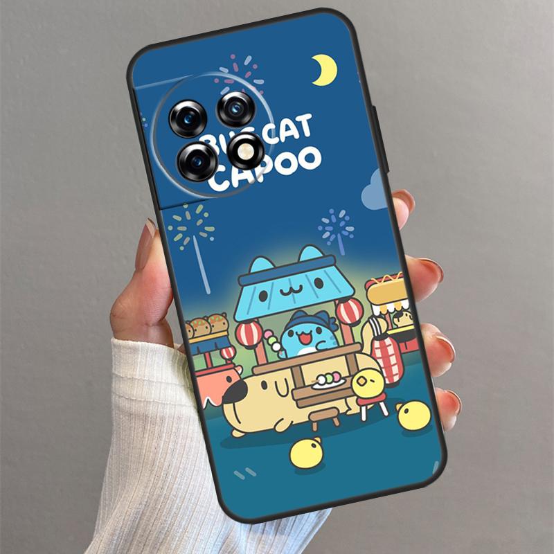 Love Comic Cat Bugcat Capoo Case For OnePlus 13T 13 13R 12 12R 11 10 Pro 8T 10T Nord 5 CE 2 3 4 Lite N20 N30 Back Cover