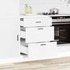 VidaXL Kitchen Cabinet Porto White Engineered Wood, Sink Cabinet, Kitchen Cabinet with Drawer, Kitchen Cabinet At 854259