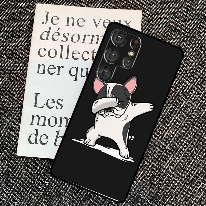 

French Bulldog Case For Samsung Galaxy S25 S24 Ultra S20 S21 S22 S23 Ultra S9 S10 Plus S25 FE Back Cover Galaxy S22