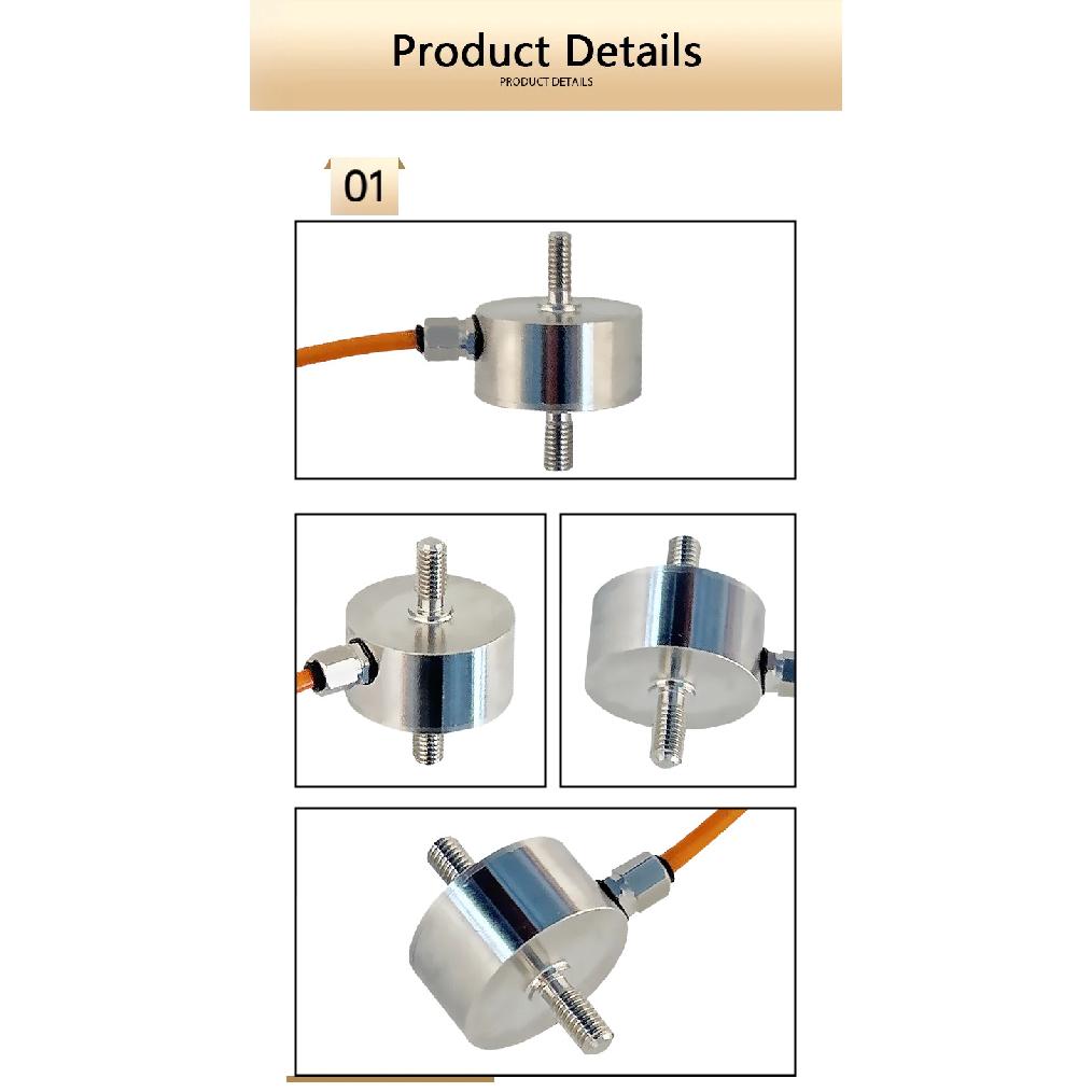 BENGBUZZYQ Tension Rod Load Cell 0-5000KG Stainless Steel High Precision Force Sensor for Automation Industrial Weighing Robotic