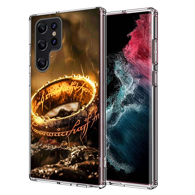 The L-Lord of the R-Rings Capa Phone Case For Samsung S26 Ultra S25 Edge Galaxy S23 S21 S20 S24 FE S22 S10 Plus Cover Clear TPU
