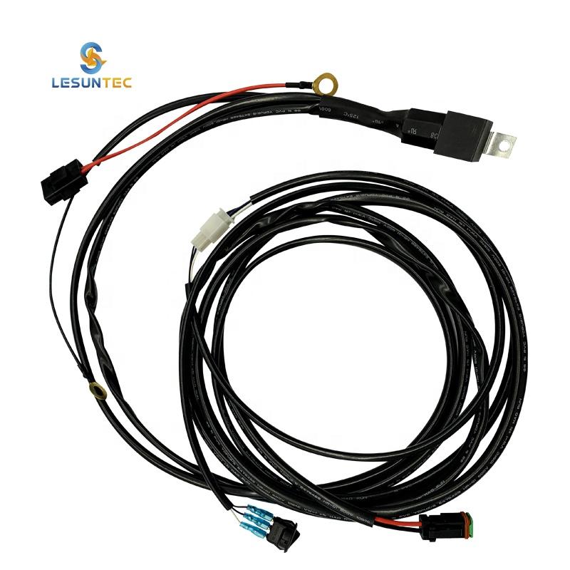 Custom OEM ODM Automotive Auto Lamp Universal Car Light Wire Harness Kit Loom Headlight Vehicles Wire Harness for Cars Off-Road