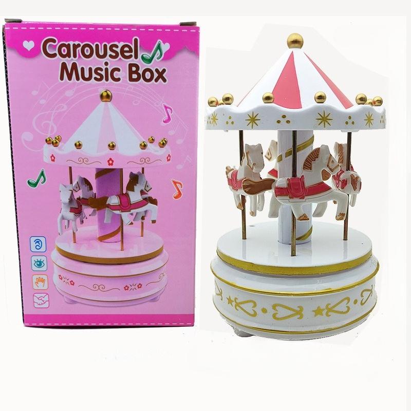 

1 шт. Карусель для украшения торта, Рождественская музыкальная шкатулка, Музыкальная шкатулка, Креативное украшение для выпечки для подарков на день рождения девочек