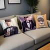 Caleb Love and Deepspace Wedding Card Chibi Cushion Cover Soft Pillow Case for Sofa Living Room Home Decor Protective Covers
