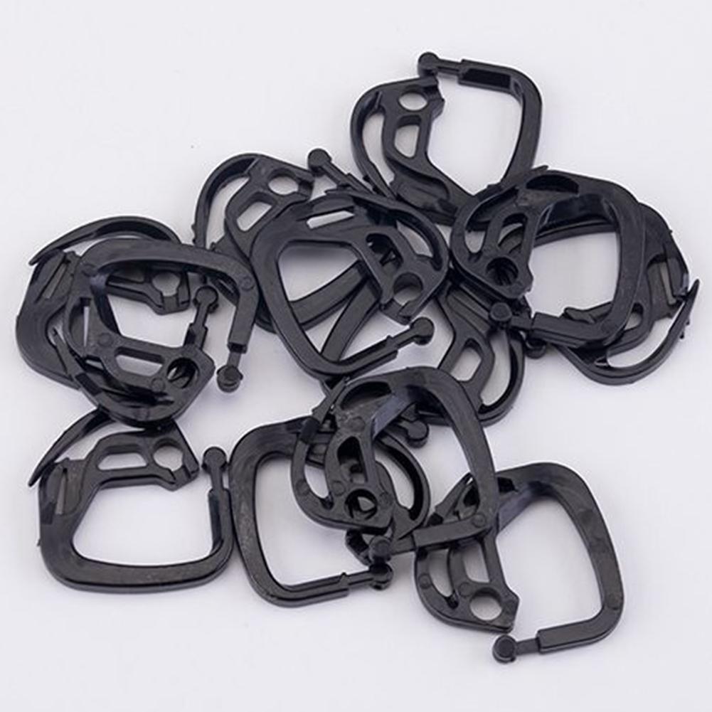10/20/50pcs Shade Clips Hooks Shade Cloth Clamps Wire Mesh Fixing Black Fence Netting Clips Hanging Practical High Quality