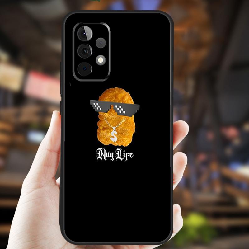 French Fries Burger Pizza Case For Samsung Galaxy A15 A35 A55 A53 A33 A13 A36 A56 A26 A16 A22 A32 A52 A54 A34 A05 A06