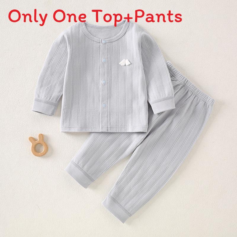 Baby Cotton Autumn Long Sleeve And Pants Set With Antibacterial Fabric For Toddler Warmth
