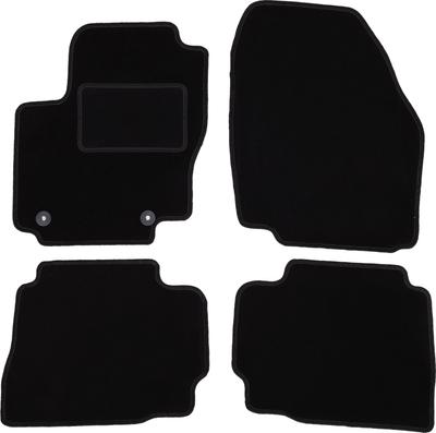 Black Velour Floor Mats For: Ford Mondeo MK4 Liftback, Sedan, Station Wagon (2007-2012)