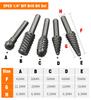 5PCS 1/4'' Drill Bit Rotary Set for Woodworking Knife Wood Carving Tool Carpentry Wood Cutting Tools WorkDrill Bit Set