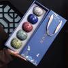 Jianzhan Dragon Egg Ceramic Tea Cup Set - Five Elements Kung Fu Brewing Cups
