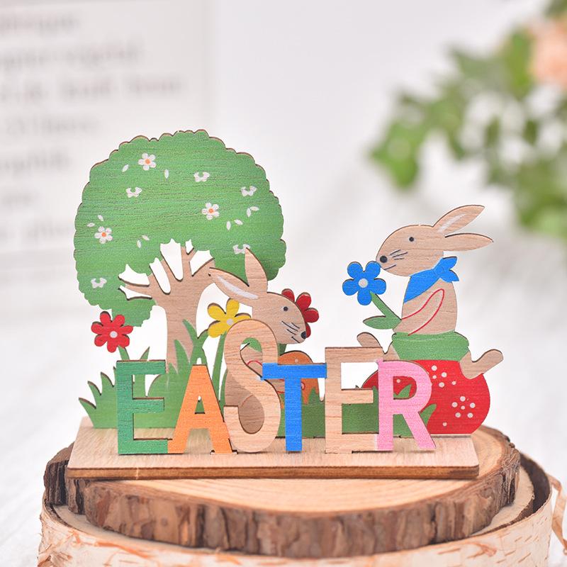Easter, New Design, Creative Wood, DIY Easter Crafts, Desktop Decoration, Easter Bunny, Home Decoration Ornaments
