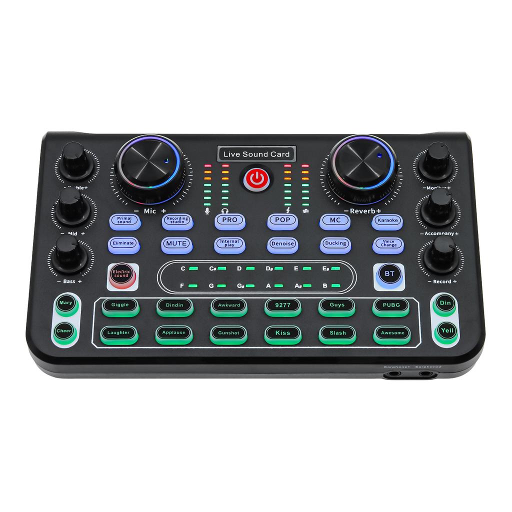 Professional Portable Mixer Sound Mixing X60 Sound Card English Version Convenient Compact For Live Broadcast KTV Singing