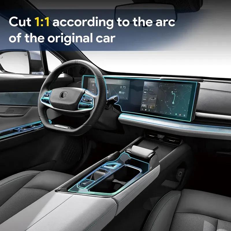 Pour Changan UNI T UNI-T 2024 Film Intérieur de Voiture en TPU Accessoires Dédiés Écran Transparent Protection Boîte de Vitesses Anti-rayures