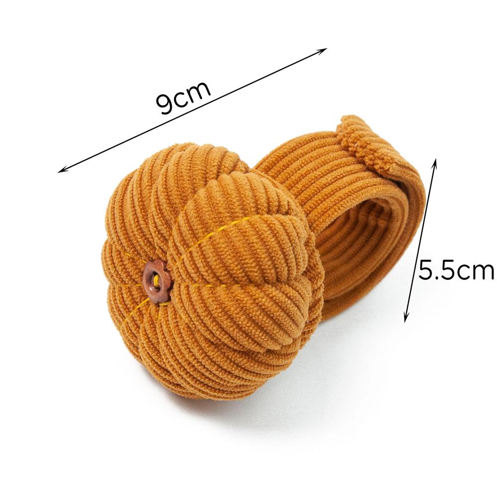 Pumpkins Wrist Pin Cushion Set With Snap-Pop Rings Needle Storage Pin Holder DIY Handcraft Sewing Accessories Kit For Needlework