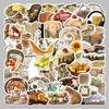 50-Pack Retro INS Style Graffiti Stickers for Water Bottle & Phone – Waterproof, DIY Cartoon Decor.