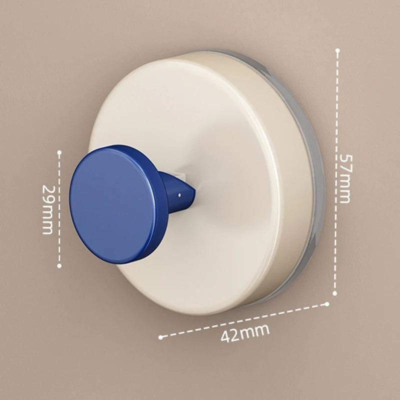 Suction Cup Hook Cute Adhesive Hook Bathroom Door Hanging Rack Kitchen Double Headed Strong Load-bearing Adhesive Hook Key Hooks