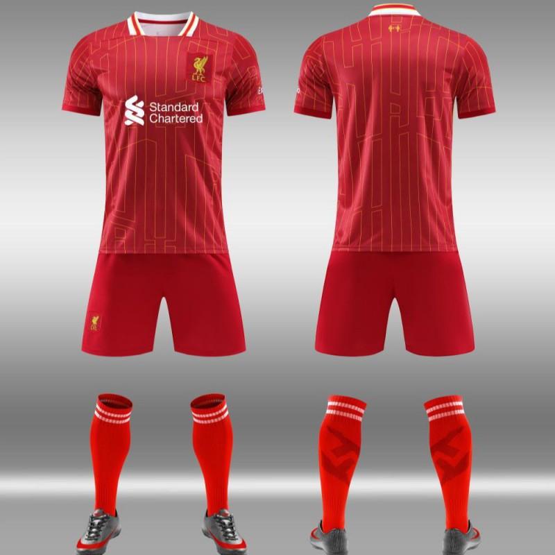 Custom Liverpool Fan Soccer Jersey Breathable Quick-Dry Training Shirt Men Women Fall Winter