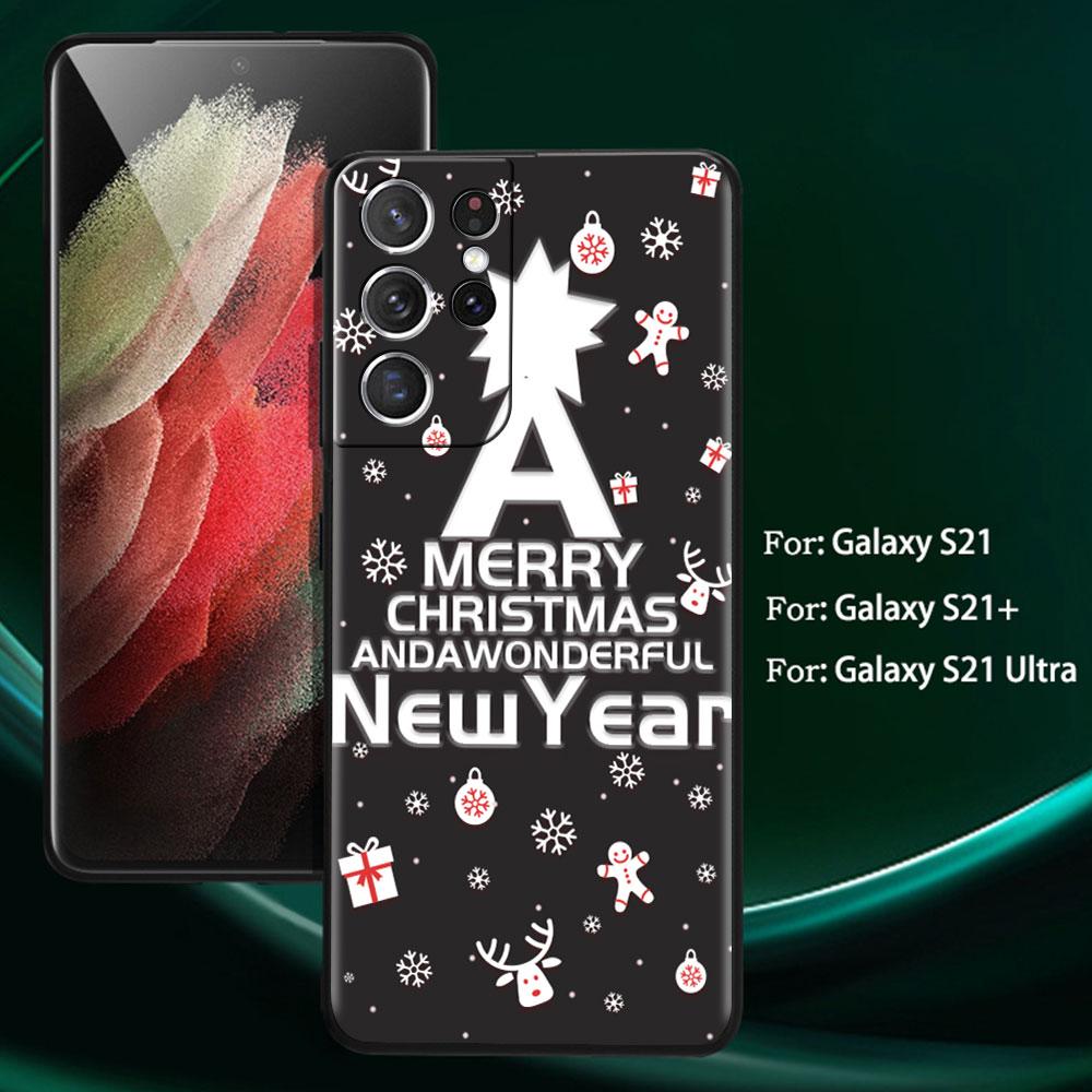 Merry Christmas In Winter Soft Case For Samsung Galaxy S22 S20 FE S21 S10 S9 Plus S8 Note 20 Ultra 10 Lite Phone Cover Shell