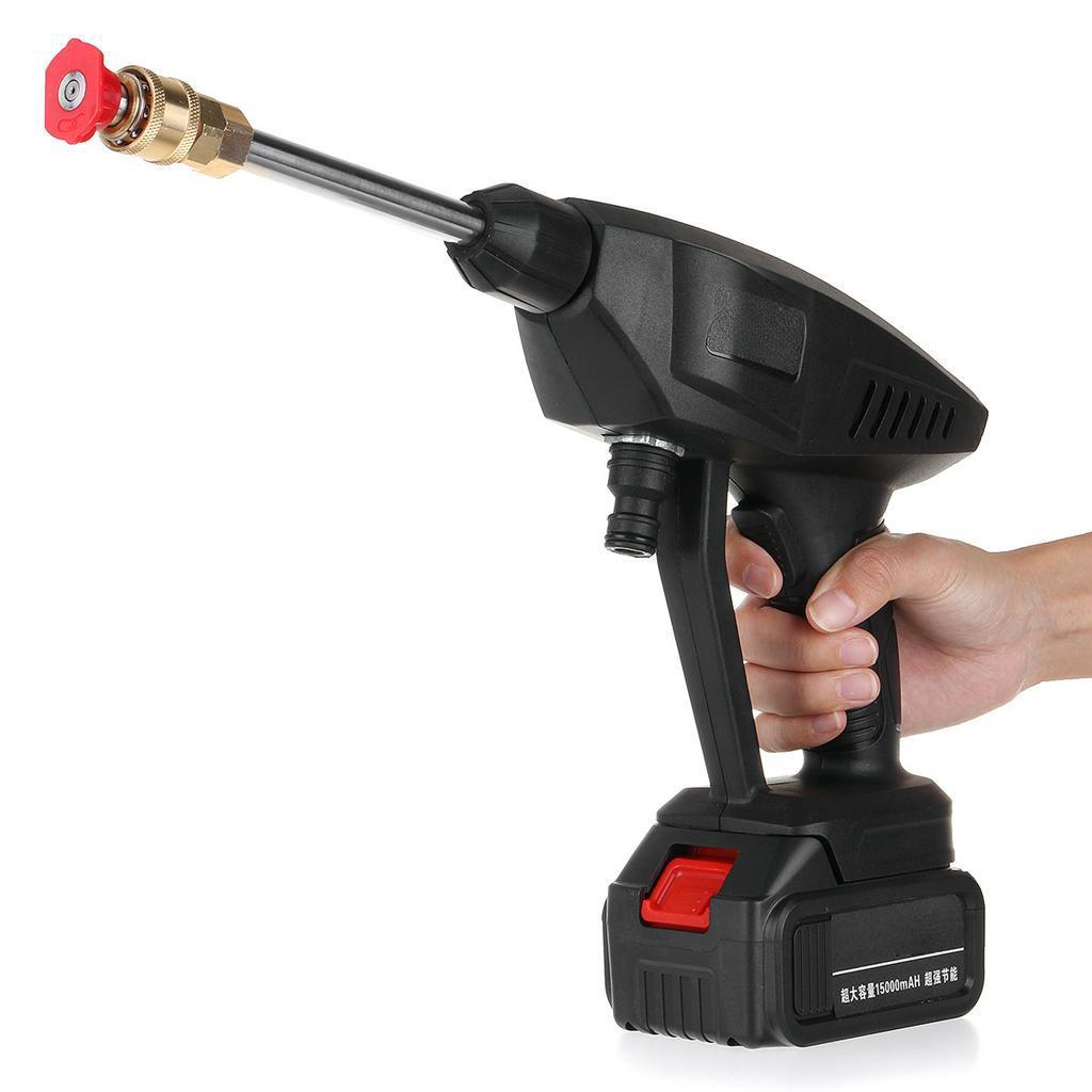 200W High Pressure Washer Machine Handheld Auto Spray Powerful Car Washer Garden Nozzle Water Pump 12V with 10000mAh Battery