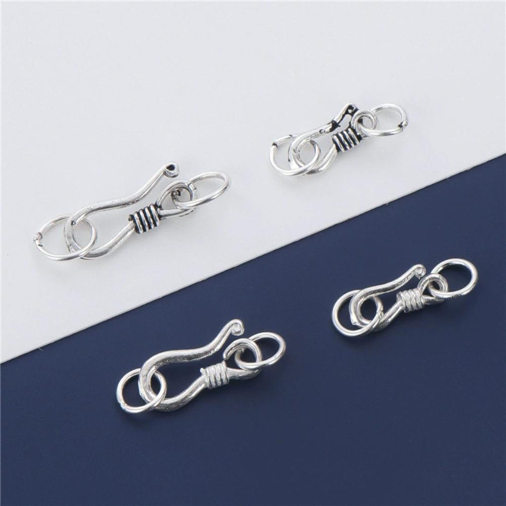 1PC S Hook Clasp Eye Fish with Closed Jump Ring for DIY Necklace Bracelet Jewelry Making Components Findings
